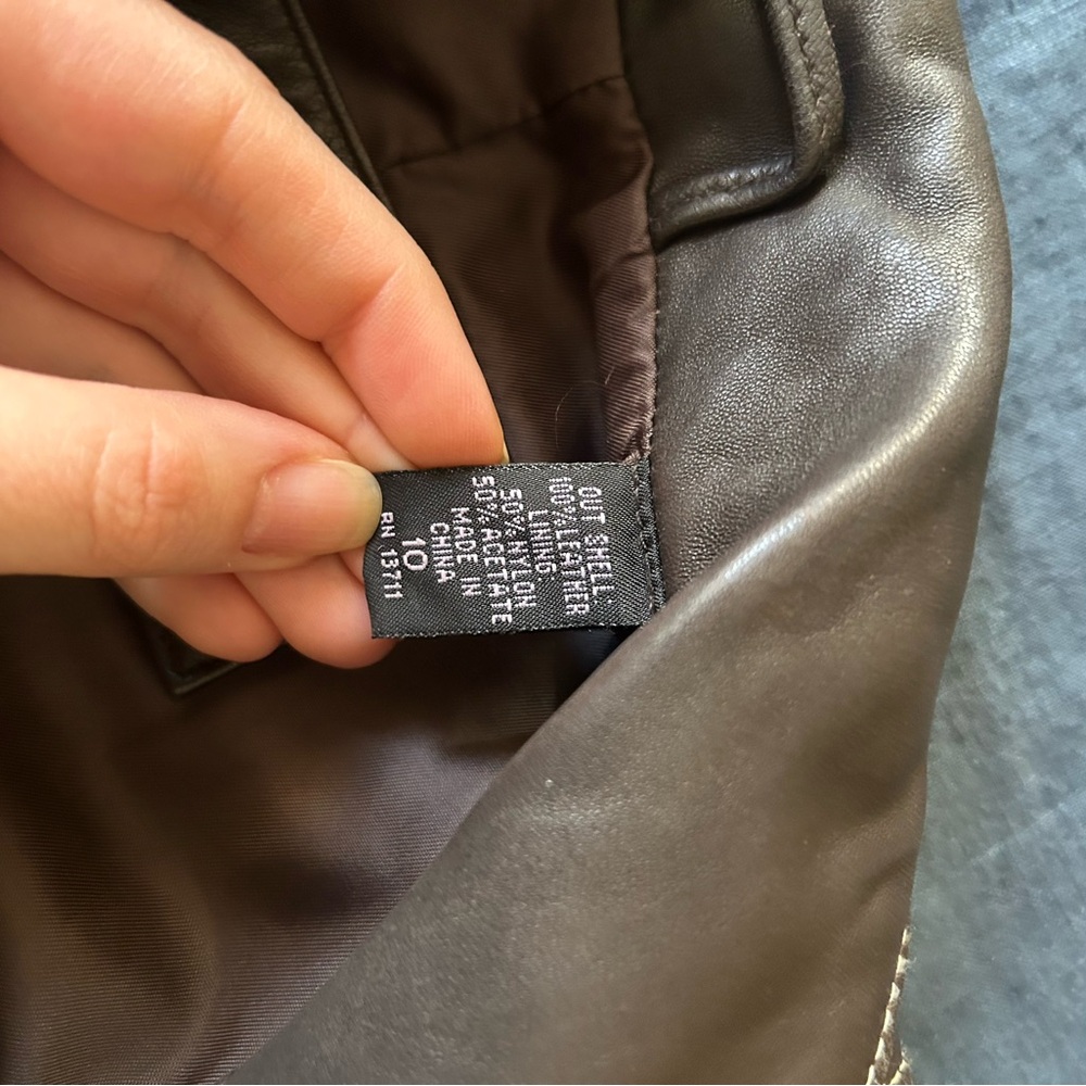 Vintage Context Brown Leather Jacket - image 7